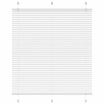 Pliss&eacute; rolgordijn 120x100cm stofbreedte 119,4cm polyester wit 1