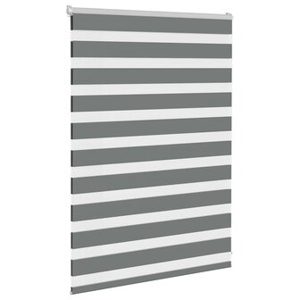Zebra rolgordijn 95x100 cm stofbreedte 90,9 cm donkergrijs 3