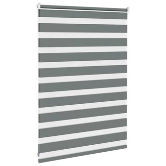 Zebra rolgordijn 95x100 cm stofbreedte 90,9 cm donkergrijs 4