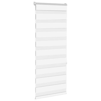 Zebra rolgordijn 55x150 cm stofbreedte 50,9 cm polyester wit 3