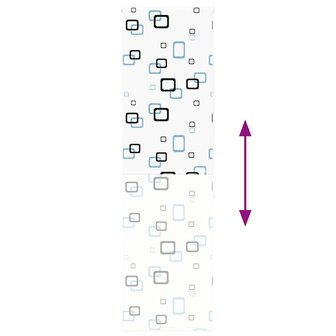 Doucherolgordijn 80x240 cm stofbreedte 76 cm 5