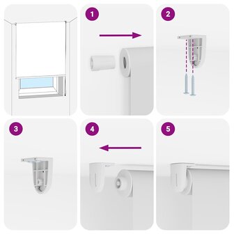 Doucherolgordijn 130x240 cm stofbreedte 126 cm 7