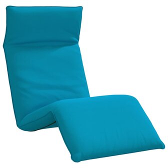 Ligstoel inklapbaar 175x54x8,5 cm oxford stof lichtblauw 2