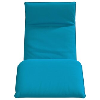 Ligstoel inklapbaar 175x54x8,5 cm oxford stof lichtblauw 4
