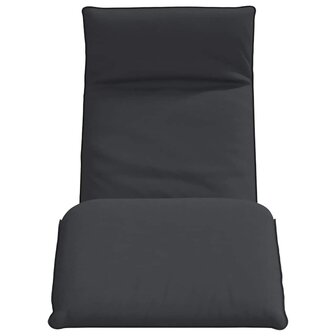 Ligstoel inklapbaar 175x54x8,5 cm Oxford stof zwart 4