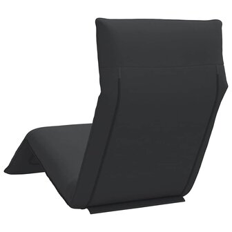 Ligstoel inklapbaar 175x54x8,5 cm Oxford stof zwart 6