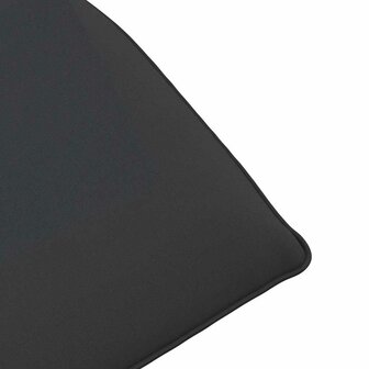 Ligstoel inklapbaar 175x54x8,5 cm Oxford stof zwart 9