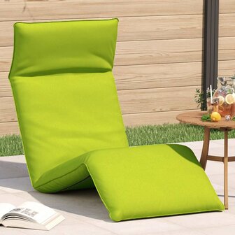 Ligstoel inklapbaar 175x54x8,5 cm oxford stof heldergroen 1