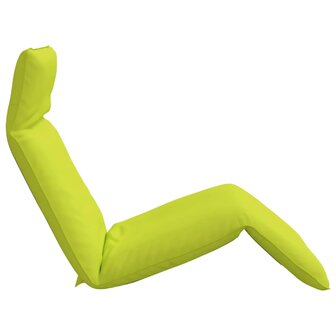 Ligstoel inklapbaar 175x54x8,5 cm oxford stof heldergroen 5