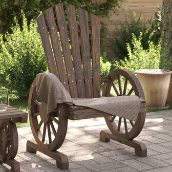 Tuinstoel Adirondack massief vurenhout 1