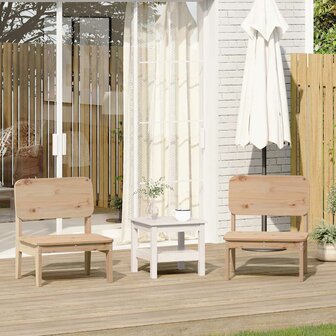 Tuinstoelen 2 st 60x52,5x72 cm massief grenenhout 1