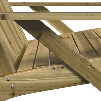 Tuinstoel Adirondack 75x77x77 cm ge&iuml;mpregneerd hout 6