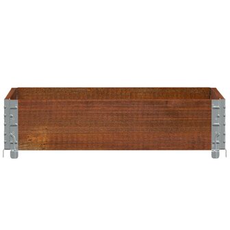 Plantenbak 80x60 cm massief grenenhout bruin 3