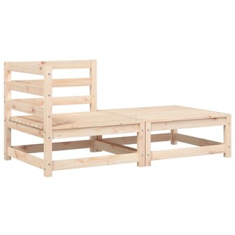Tuinhoekbank met kussens en voetenbank 4