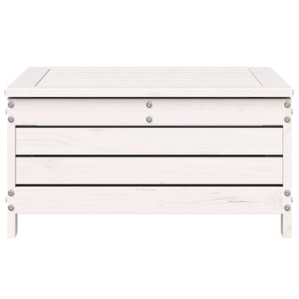 Tuinvoetenbank 62x63,5x32 cm massief grenenhout wit 4