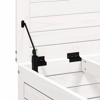 Tuinvoetenbank 62x63,5x32 cm massief grenenhout wit 8