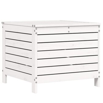 Tuinvoetenbank 62x63,5x53,5 cm massief grenenhout wit 2