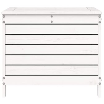 Tuinvoetenbank 62x63,5x53,5 cm massief grenenhout wit 4