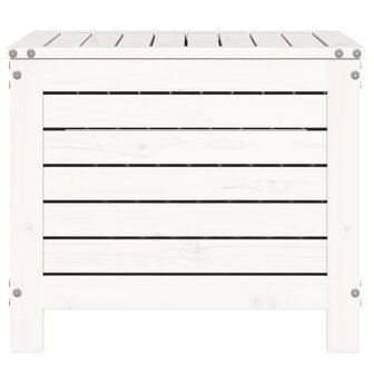 Tuinvoetenbank 62x63,5x53,5 cm massief grenenhout wit 5