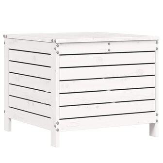 Tuinvoetenbank 62x63,5x53,5 cm massief grenenhout wit 6