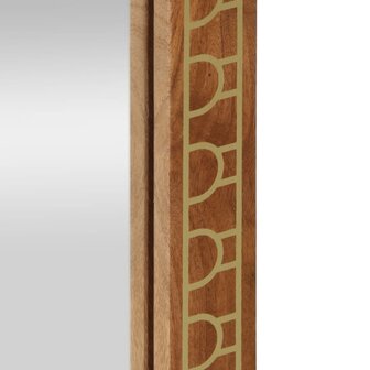 Badkamerspiegel 50x70x2,5 cm massief mangohout en glas 7