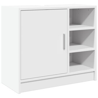 Wastafelkast 63x29x55 cm bewerkt hout wit 2