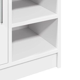 Wastafelkast 63x29x55 cm bewerkt hout wit 9