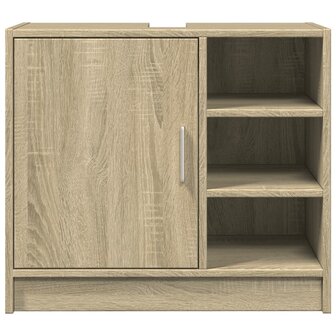 Wastafelkast 63x29x55 cm bewerkt hout sonoma eikenkleurig 4