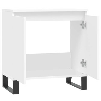 Badkamerkast 58x33x60 cm bewerkt hout wit 5
