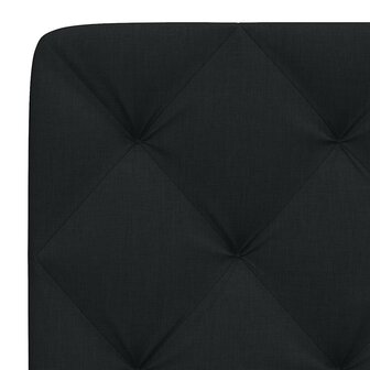 Hoofdbordkussen 80 cm stof zwart 7