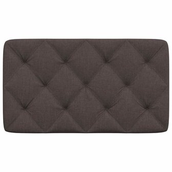 Hoofdbordkussen 80 cm stof donkerbruin 4