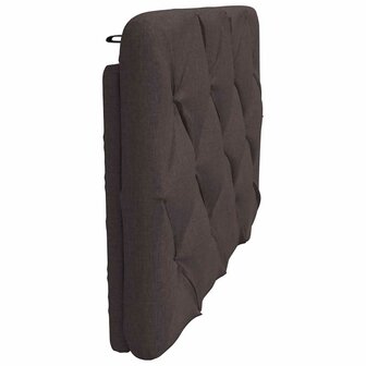 Hoofdbordkussen 80 cm stof donkerbruin 5