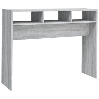 Wandtafel 105x30x80 cm bewerkt hout grijs sonoma eikenkleurig 2