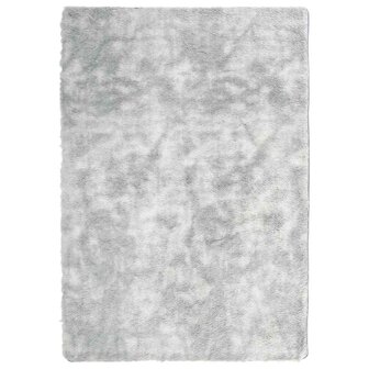 Hoogpolig vloerkleed NAVARRA 120x170 cm polyester lichtgrijs 2