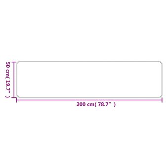 Tapijtloper 50x200 cm sisal-look taupe 6