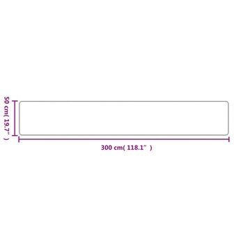 Tapijtloper 50x300 cm sisal-look antracietkleurig 6
