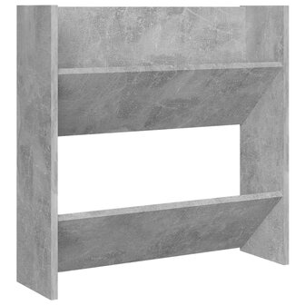 Wandschoenenkasten 2 st 60x18x60 cm spaanplaat betongrijs 5
