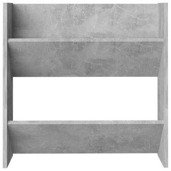 Wandschoenenkasten 2 st 60x18x60 cm spaanplaat betongrijs 6