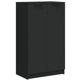 Schoenenkast 59x35x100 cm bewerkt hout zwart 2