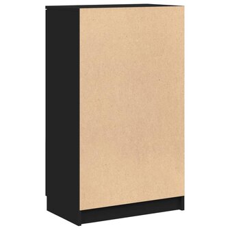 Schoenenkast 59x35x100 cm bewerkt hout zwart 6