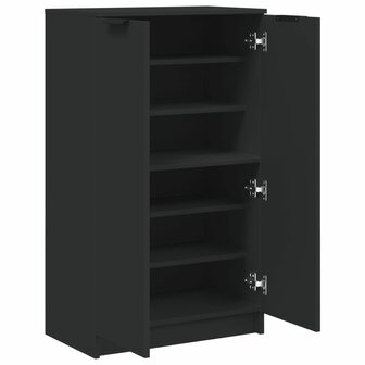Schoenenkast 59x35x100 cm bewerkt hout zwart 7