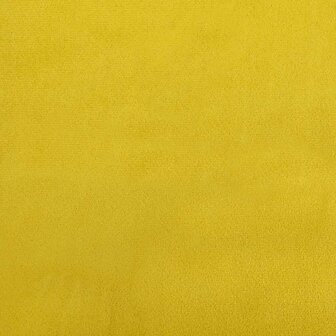 Tweezitsbank 120 cm fluweel geel 8