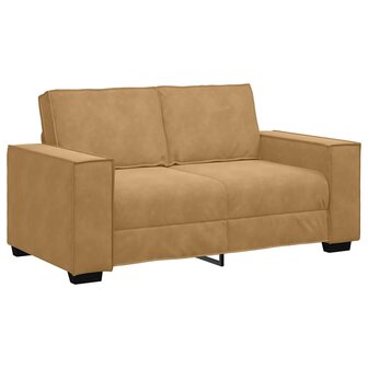 Tweezitsbank 120 cm fluweel bruin 2
