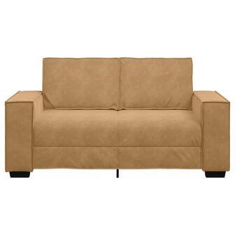 Tweezitsbank 120 cm fluweel bruin 4