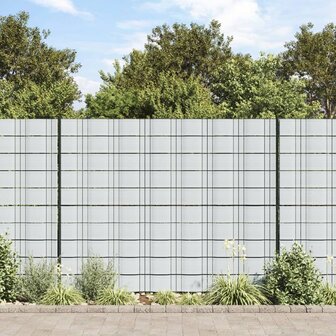 Tuinschermen 10 st 252,5x19 m PVC lichtgrijs 1