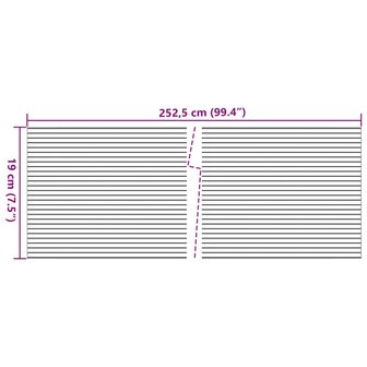 Tuinschermen 10 st 252,5x19 m PVC lichtgrijs 6
