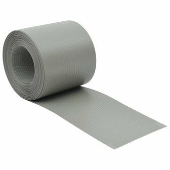 Tuinschermen 10 st 252,5x19 m PVC steengrijs 2