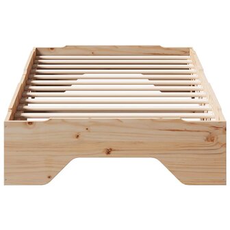 Bedframe zonder matras stapelbaar 80x200 cm massief hout 5
