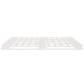 Palletbed massief hout wit 180x200 cm 6
