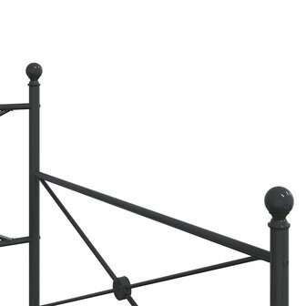 Slaapbank zonder matras 100x190 cm staal zwart 8
